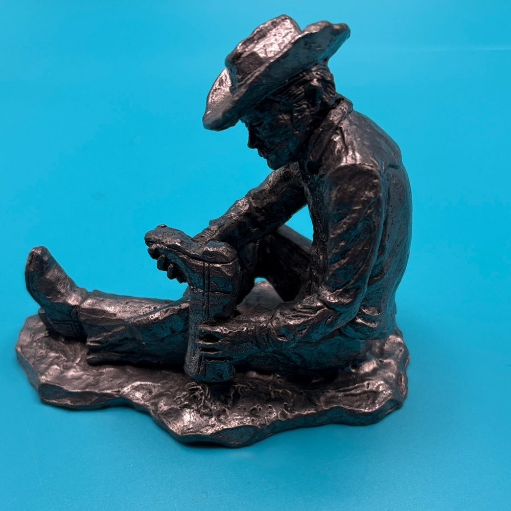 Michael Ricker Pewter Sculpture From The Cowboy collection